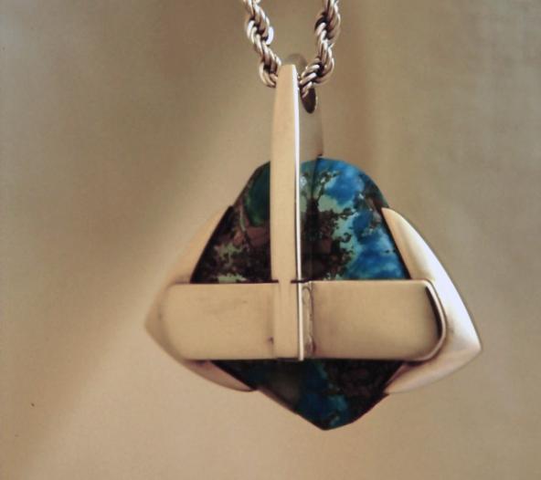 Turquoise with Pyrite