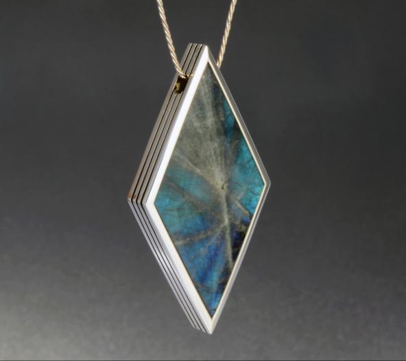 Labradorite, Blue with "Barley" Pattern