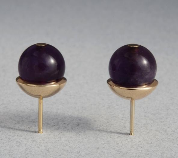 14 k. with Amethyst Beads