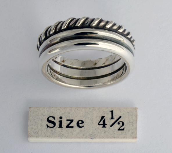 Friendship Ring, three strands, size 4 1/2