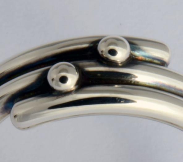 Spiral with two dots, size 5