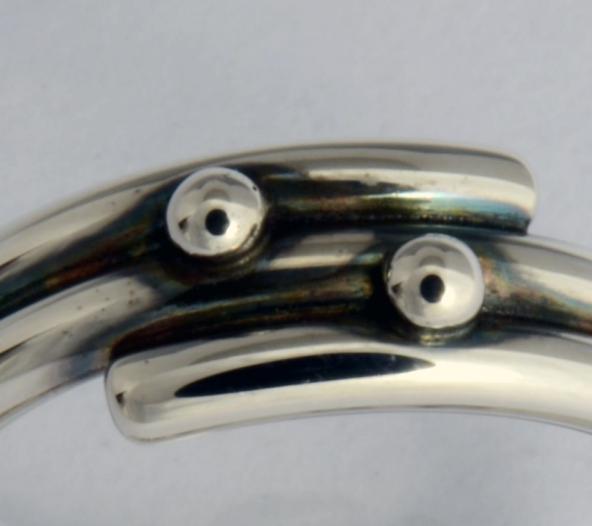 Spiral with two dots, size 5 1/2