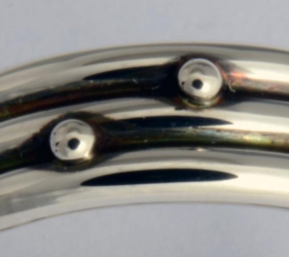 Spiral with two dots, size 8