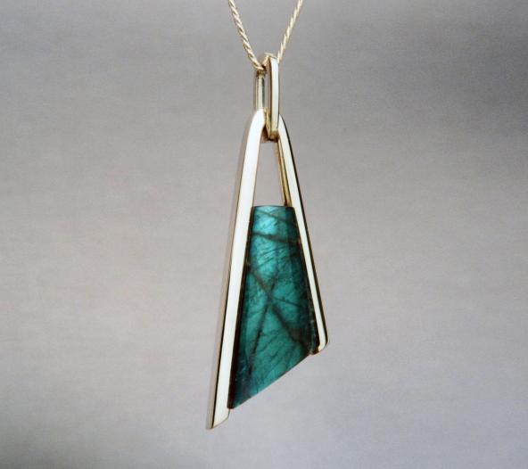 Labradorite, "Tuning fork" Design