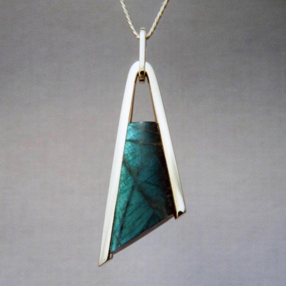 Labradorite, "Tuning fork" Design