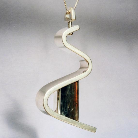Orange Labradorite, Zig-zag Design