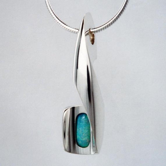 Opal in Carved Setting