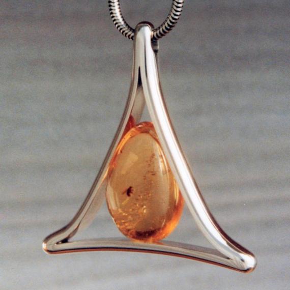 Amber "Egg" with One Insect