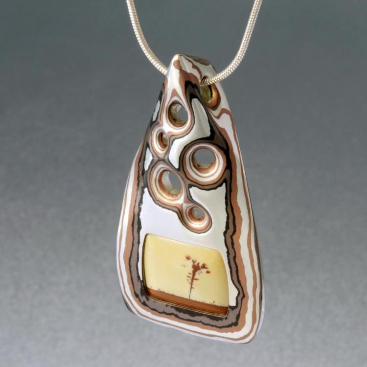 Mokume with Picture Jasper