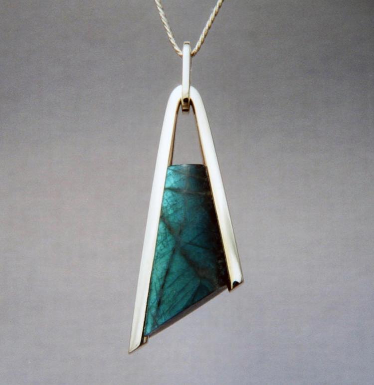 Labradorite, "Tuning fork" Design