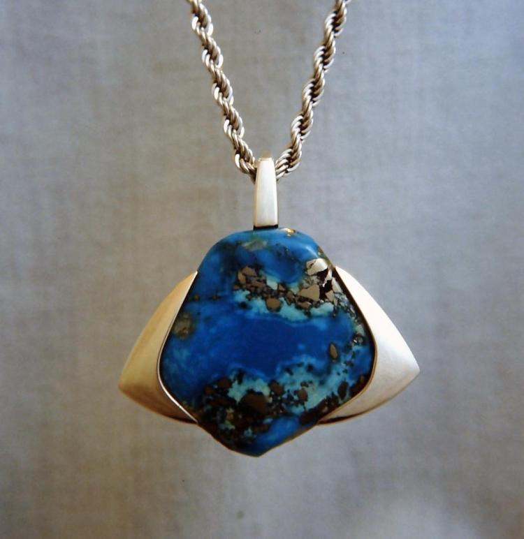 Turquoise with Pyrite