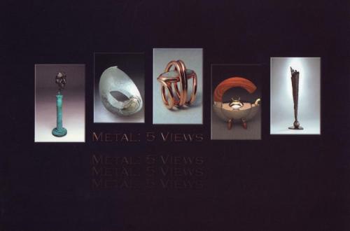 Examples of the five artist's work as seen on the back cover of