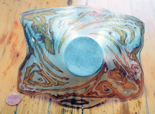 More pattern carved and (nearly) hammered smooth.