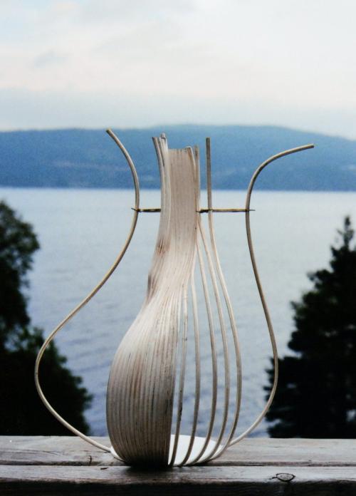 The area of the handle was constructed first because it was the most complex shape and needed to be heated from both sides to avoid over-heating.