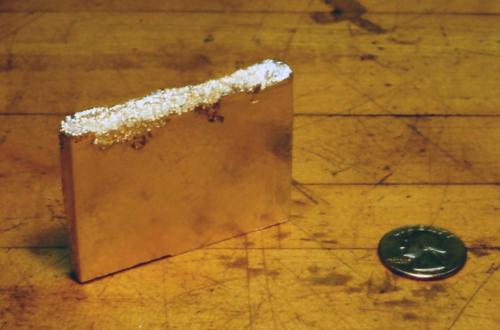 Remainder of the original ingot.