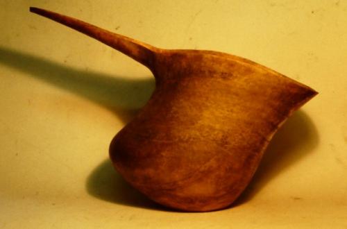 An early attempt to shape a trough-like handle, but this hindered moving in the area of tightest curve under the handle.