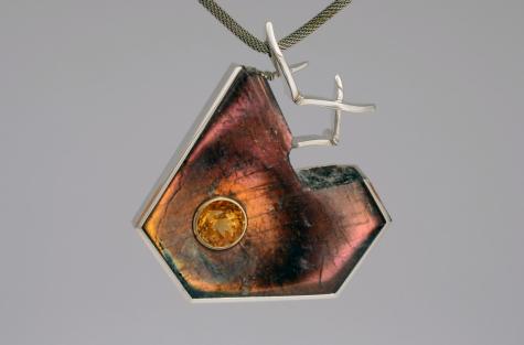 Purple Labradorite Pendant