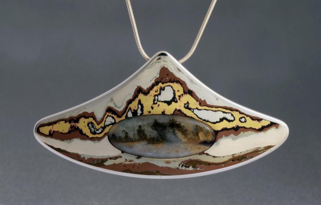 Mokume "Landscape" with Plume Jasper