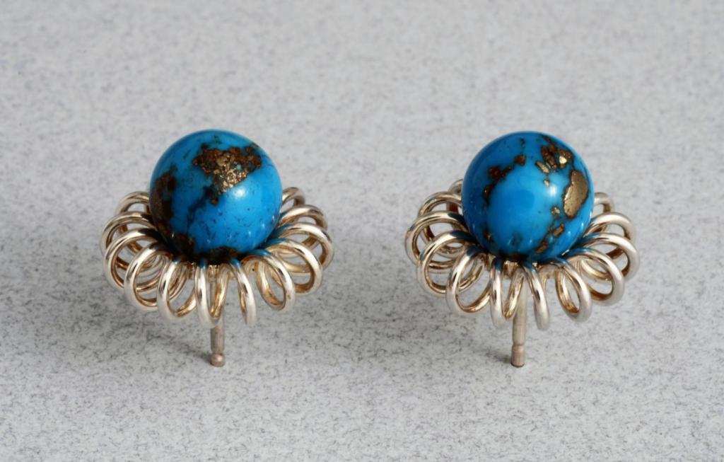 Turquoise and Pyrite Beads