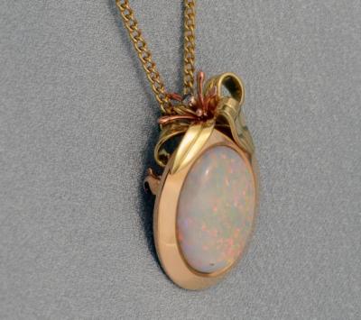 Australian Opal in 14 k. Golds