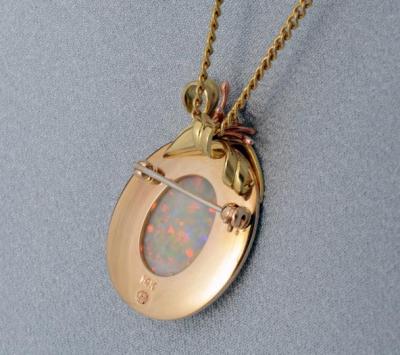 Australian Opal in 14 k. Golds