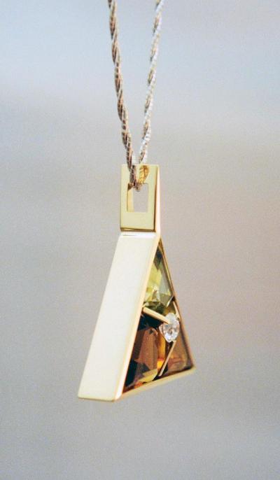 Tourmalines with Diamond Pendant | Pendants | Wesley Harris MFA