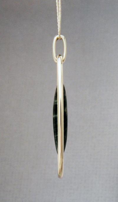 Labradorite in Oval Wire Frame