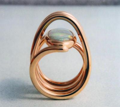 Australian Opal in 14 k. Gold