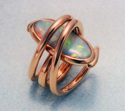 Australian Opal in 14 k. Gold