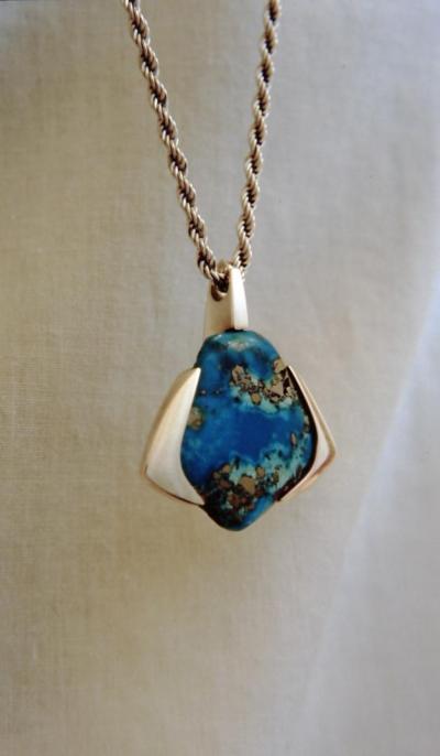 Turquoise with Pyrite